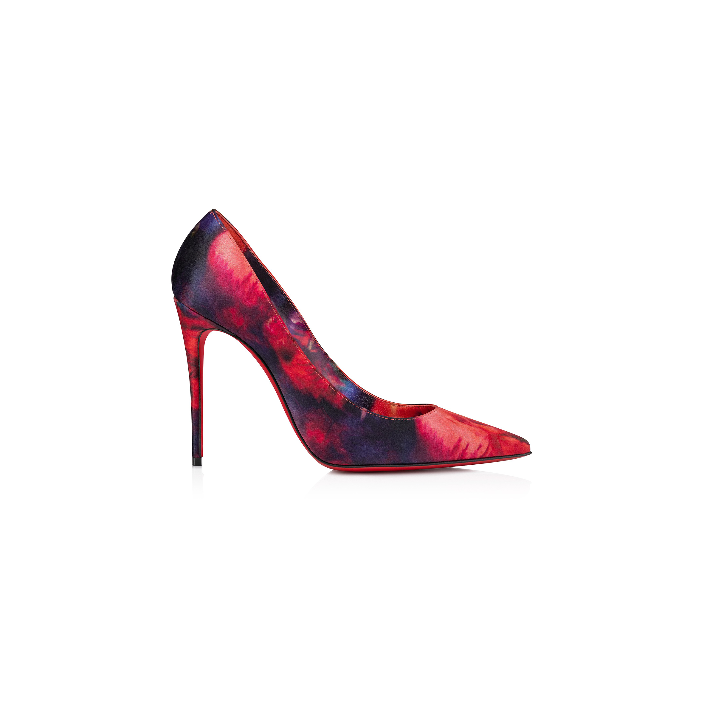 Ch**an louboutinCh**an kate 100 mm pumps-roses printed crepe satin-multicolor-women 1250085j646